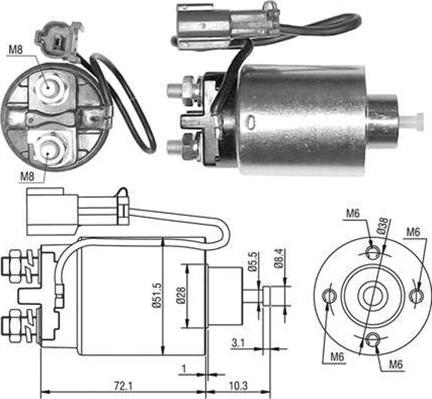 Magneti Marelli 940113050482 - Ievilcējrelejs, Starteris autospares.lv