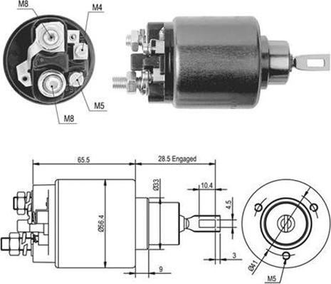 Magneti Marelli 940113050434 - Ievilcējrelejs, Starteris www.autospares.lv