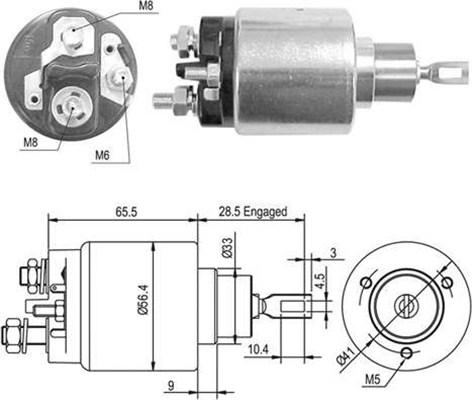 Magneti Marelli 940113050428 - Solenoid Switch, starter www.autospares.lv