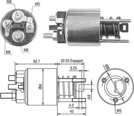 Magneti Marelli 940113050423 - Ievilcējrelejs, Starteris autospares.lv