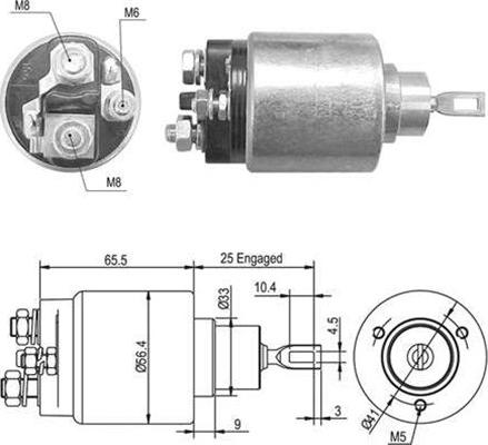 Magneti Marelli 940113050471 - Ievilcējrelejs, Starteris autospares.lv