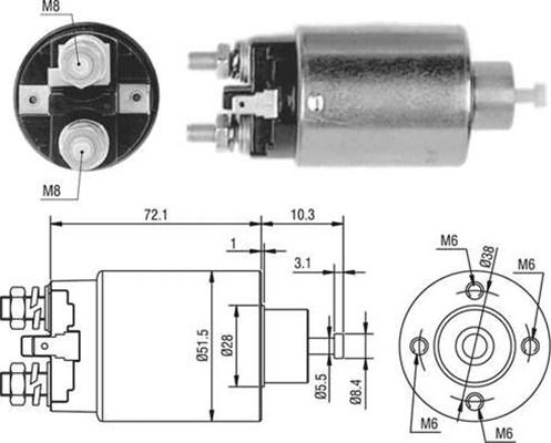 Magneti Marelli 940113050477 - Solenoid Switch, starter www.autospares.lv