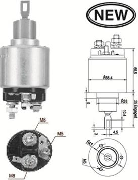 Magneti Marelli 940113050557 - Ievilcējrelejs, Starteris www.autospares.lv