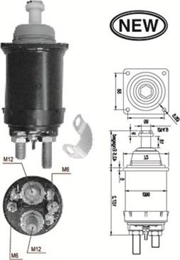 Magneti Marelli 940113050569 - Ievilcējrelejs, Starteris www.autospares.lv