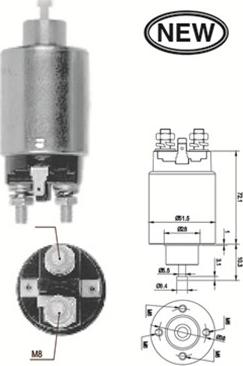 Magneti Marelli 940113050566 - Ievilcējrelejs, Starteris autospares.lv