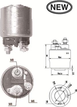 Magneti Marelli 940113050562 - Тяговое реле, соленоид, стартер www.autospares.lv