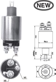 Magneti Marelli 940113050539 - Ievilcējrelejs, Starteris www.autospares.lv