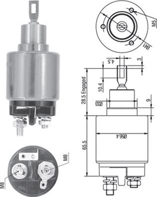 Magneti Marelli 940113050537 - Ievilcējrelejs, Starteris www.autospares.lv