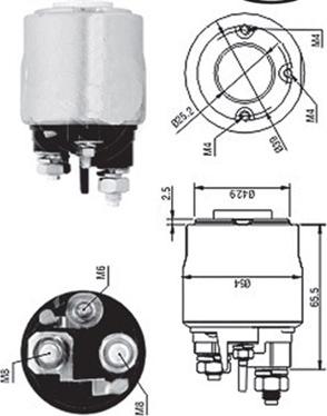 Magneti Marelli 940113050570 - Ievilcējrelejs, Starteris autospares.lv