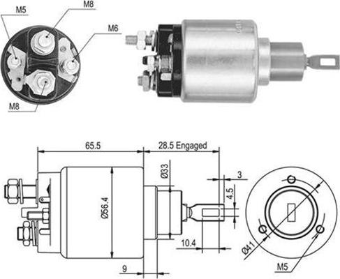 Magneti Marelli 940113050048 - Solenoid Switch, starter www.autospares.lv