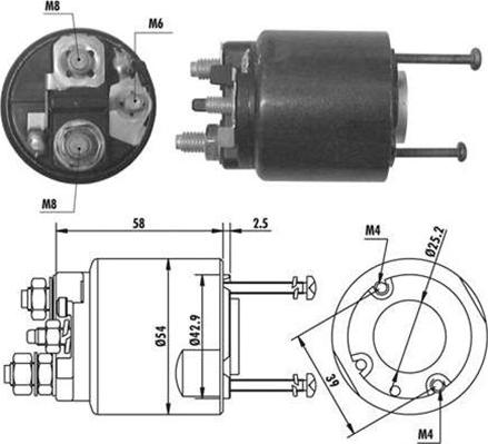 Magneti Marelli 940113050064 - Ievilcējrelejs, Starteris autospares.lv