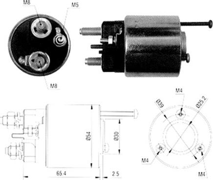 Magneti Marelli 940113050065 - Solenoid Switch, starter www.autospares.lv