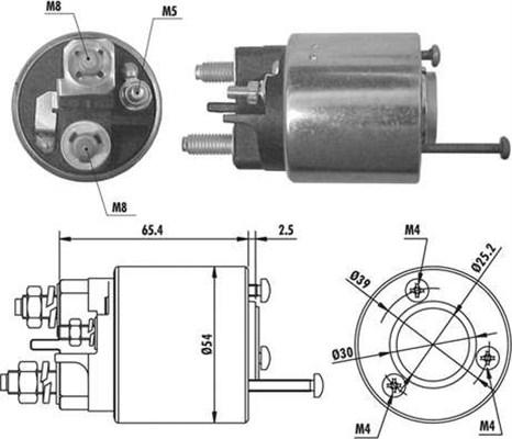 Magneti Marelli 940113050066 - Ievilcējrelejs, Starteris autospares.lv