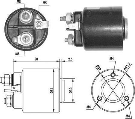 Magneti Marelli 940113050061 - Ievilcējrelejs, Starteris autospares.lv