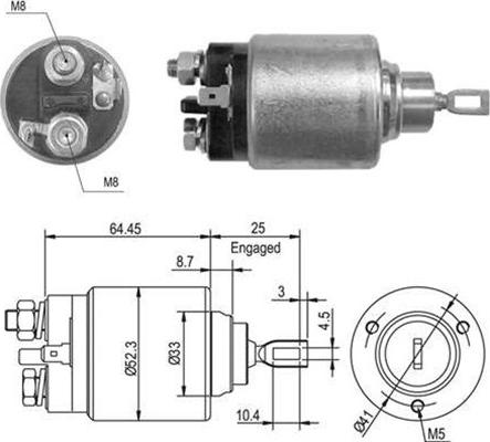 Magneti Marelli 940113050012 - Ievilcējrelejs, Starteris www.autospares.lv