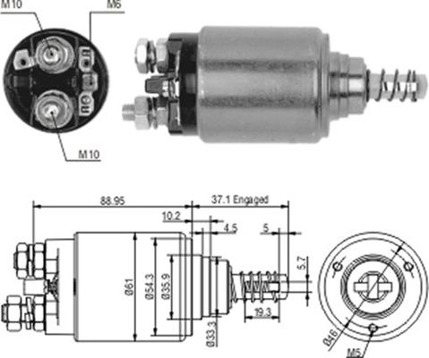 Magneti Marelli 940113050186 - Ievilcējrelejs, Starteris www.autospares.lv