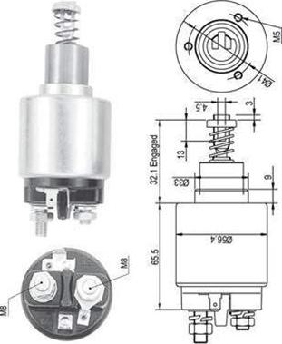 Magneti Marelli 940113050129 - Ievilcējrelejs, Starteris www.autospares.lv