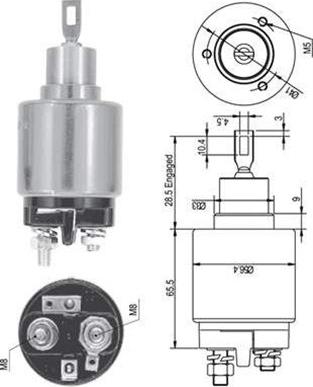 Magneti Marelli 940113050126 - Ievilcējrelejs, Starteris autospares.lv