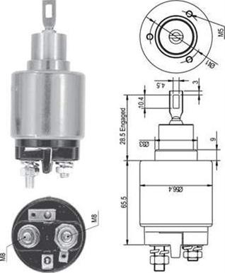 Magneti Marelli 940113050127 - Ievilcējrelejs, Starteris www.autospares.lv