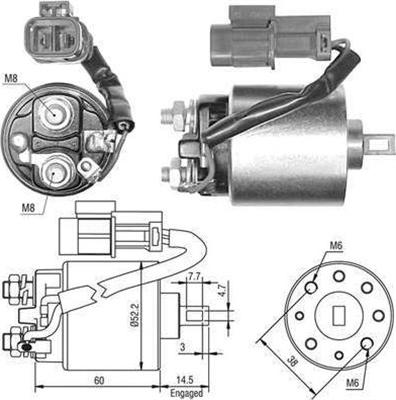 Magneti Marelli 940113050399 - Ievilcējrelejs, Starteris autospares.lv