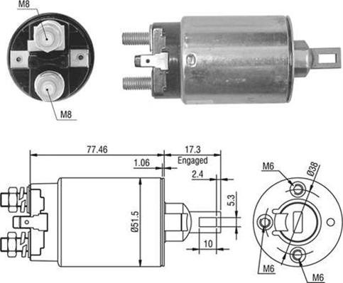 Magneti Marelli 940113050395 - Ievilcējrelejs, Starteris autospares.lv