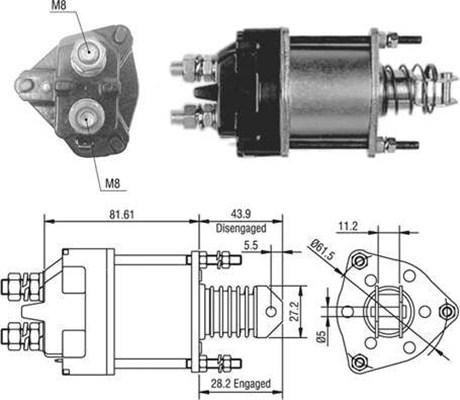 Magneti Marelli 940113050391 - Ievilcējrelejs, Starteris www.autospares.lv