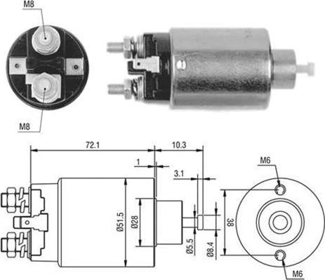 Magneti Marelli 940113050397 - Ievilcējrelejs, Starteris www.autospares.lv