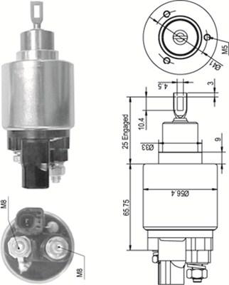 Magneti Marelli 940113050349 - Ievilcējrelejs, Starteris www.autospares.lv