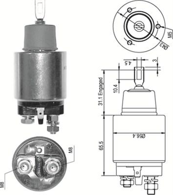 Magneti Marelli 940113050346 - Ievilcējrelejs, Starteris www.autospares.lv