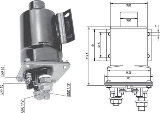 Magneti Marelli 940113050340 - Ievilcējrelejs, Starteris autospares.lv