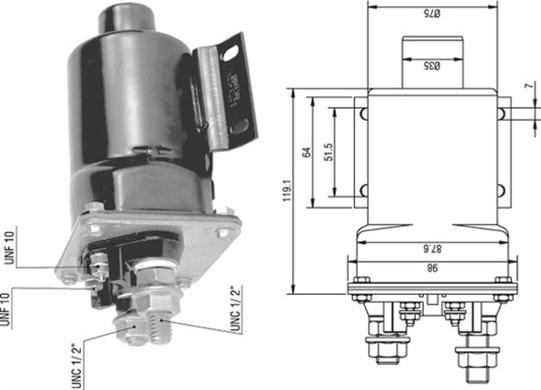 Magneti Marelli 940113050341 - Ievilcējrelejs, Starteris www.autospares.lv