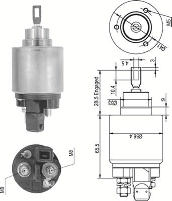 Magneti Marelli 940113050343 - Ievilcējrelejs, Starteris www.autospares.lv