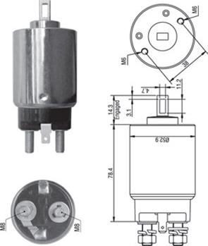 Magneti Marelli 940113050350 - Ievilcējrelejs, Starteris autospares.lv