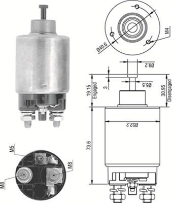 Magneti Marelli 940113050316 - Ievilcējrelejs, Starteris www.autospares.lv