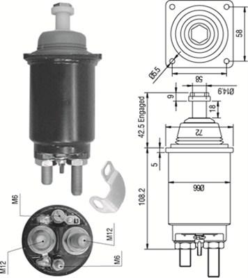 Magneti Marelli 940113050313 - Ievilcējrelejs, Starteris autospares.lv