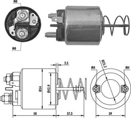 Magneti Marelli 940113050386 - Ievilcējrelejs, Starteris www.autospares.lv