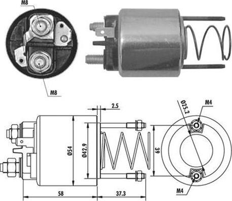 Magneti Marelli 940113050382 - Ievilcējrelejs, Starteris www.autospares.lv