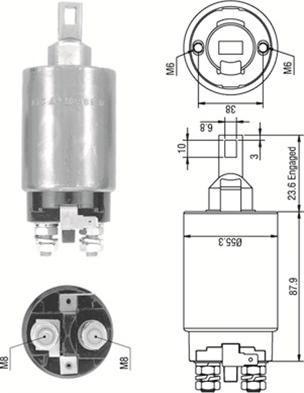 Magneti Marelli 940113050335 - Ievilcējrelejs, Starteris www.autospares.lv