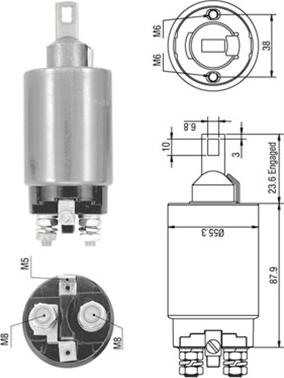 Magneti Marelli 940113050333 - Solenoid Switch, starter www.autospares.lv