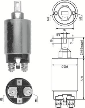 Magneti Marelli 940113050332 - Solenoid Switch, starter www.autospares.lv