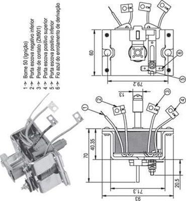 Magneti Marelli 940113050337 - Тяговое реле, соленоид, стартер www.autospares.lv