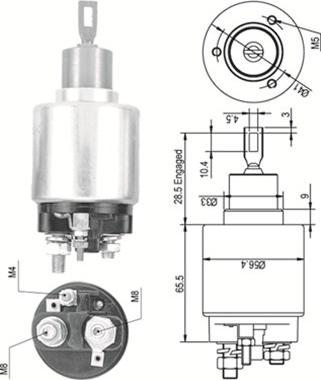 Magneti Marelli 940113050326 - Ievilcējrelejs, Starteris www.autospares.lv