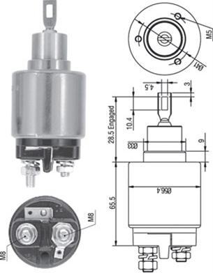 Magneti Marelli 940113050322 - Ievilcējrelejs, Starteris www.autospares.lv