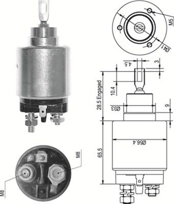 Magneti Marelli 940113050327 - Ievilcējrelejs, Starteris www.autospares.lv