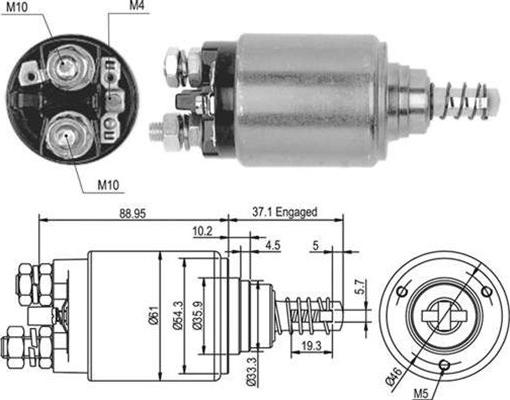 Magneti Marelli 940113050376 - Ievilcējrelejs, Starteris www.autospares.lv