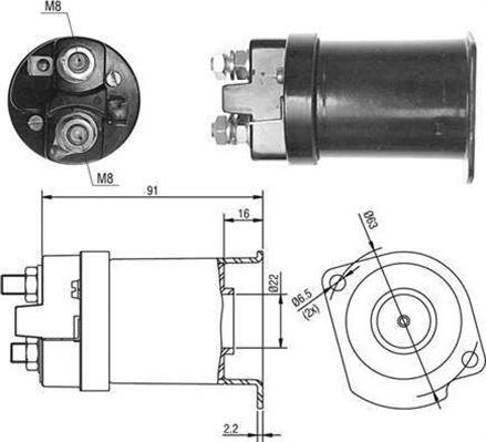 Magneti Marelli 940113050377 - Solenoid Switch, starter www.autospares.lv