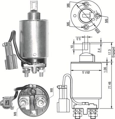 Magneti Marelli 940113050292 - Ievilcējrelejs, Starteris autospares.lv