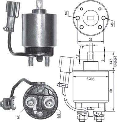 Magneti Marelli 940113050244 - Ievilcējrelejs, Starteris autospares.lv