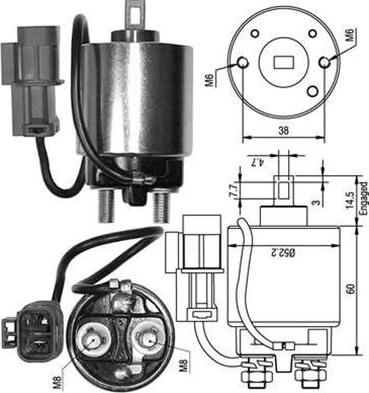 Magneti Marelli 940113050240 - Ievilcējrelejs, Starteris autospares.lv