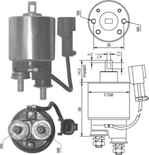 Magneti Marelli 940113050243 - Ievilcējrelejs, Starteris autospares.lv